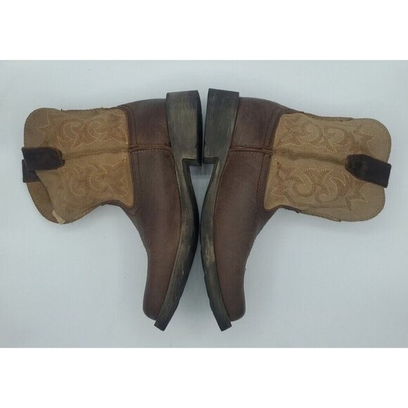 LAREDO Youth Little Prowler Size 13 .5 D Dark Brown / Tan Boots Square Toe - Picture 7 of 14